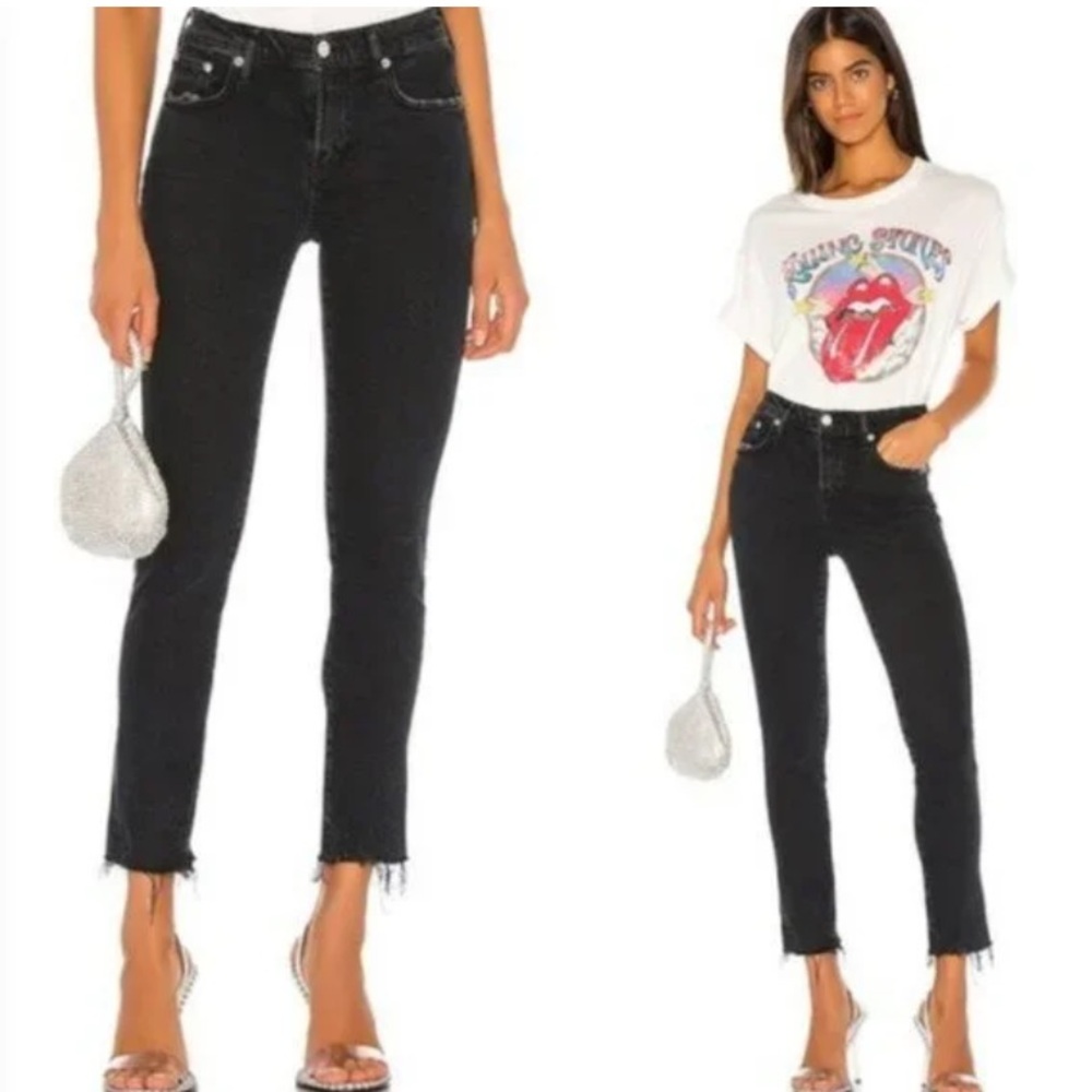 AGOLDE Toni Mid Rise Straight excellent preowned condition size 27